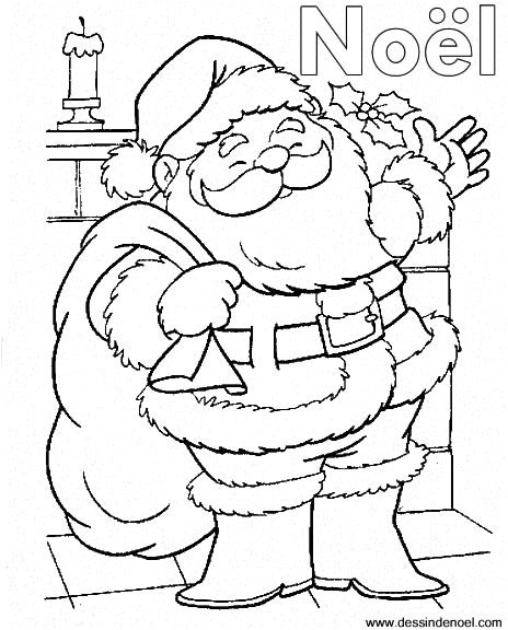 Pere Noel Coloriage Imprimer Dessin Pere Noel Avec Traineau A Imprimer