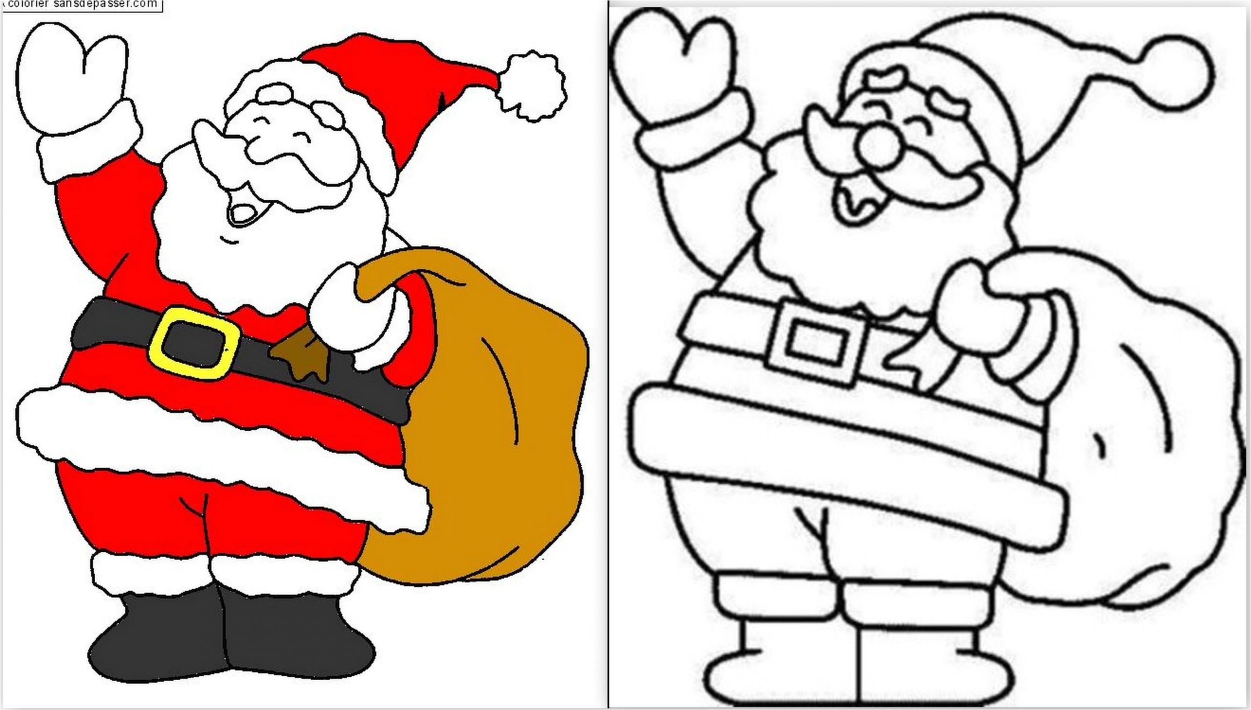 Pere Noel Dessin Coloriage Dessin De Noel Facile