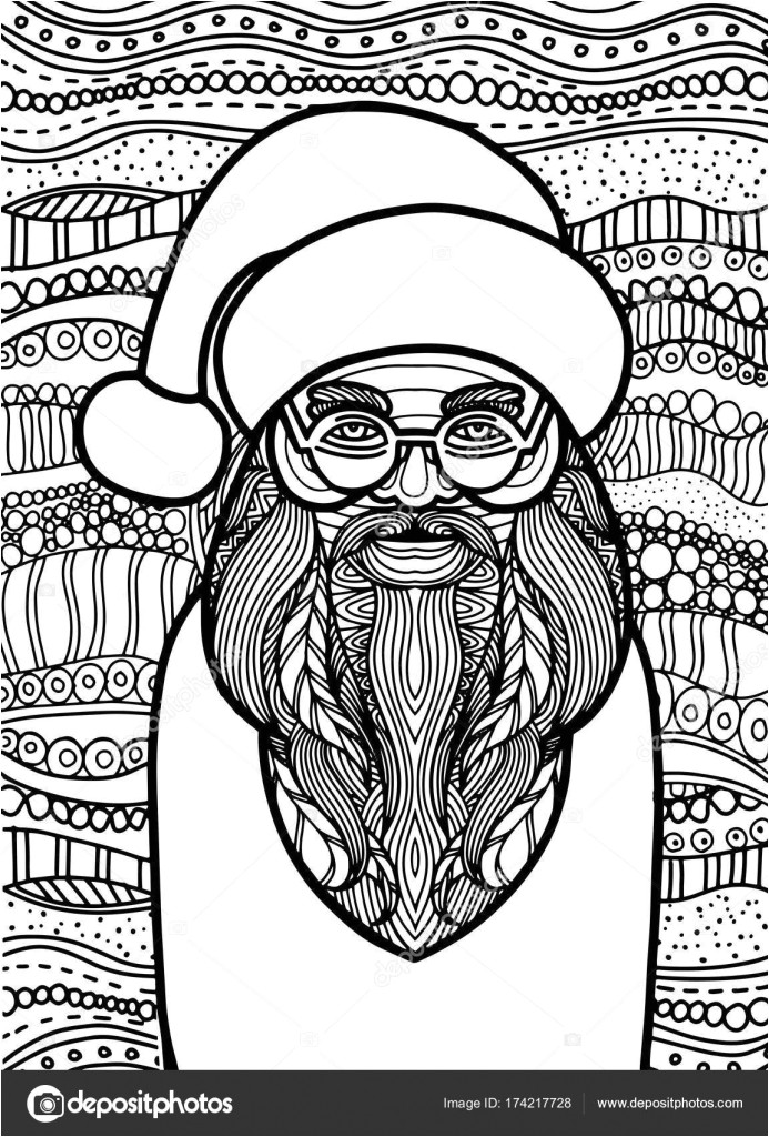 Pere Noel Dessin Coloriage Dessin P¨re No L Zentangle Style Pour Coloriage Livre