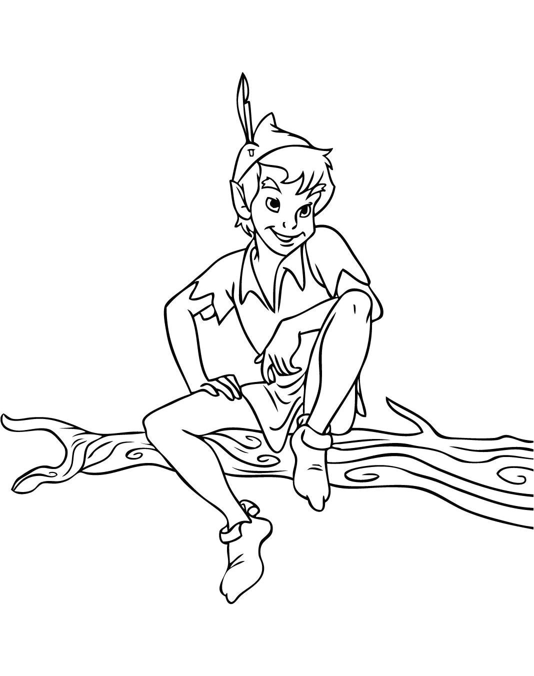 Peter Pan Coloriage A Imprimer Coloriage Peter Pan   Colorier Dessin   Imprimer