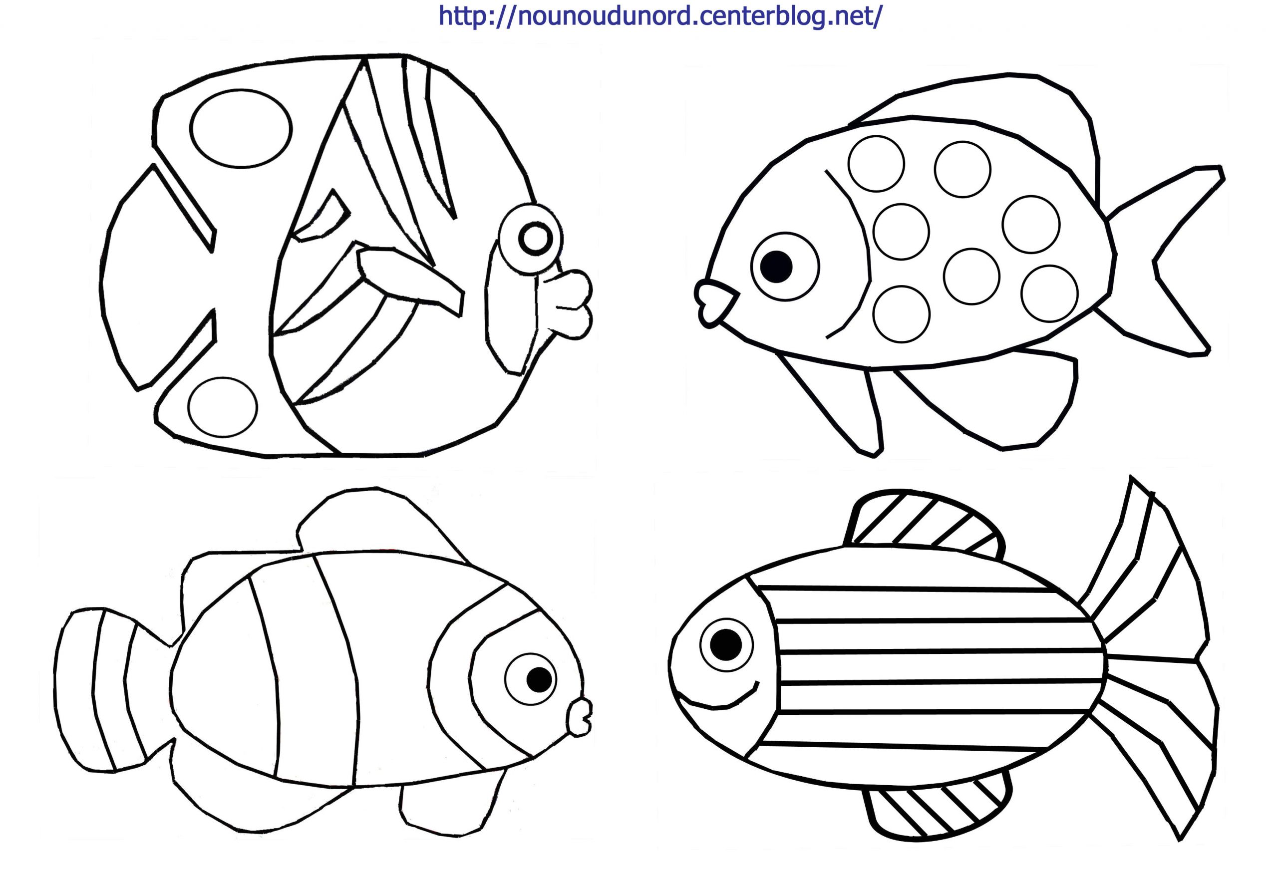 Poisson Coloriage à Imprimer Coloriage Poisson D Avril Tfou