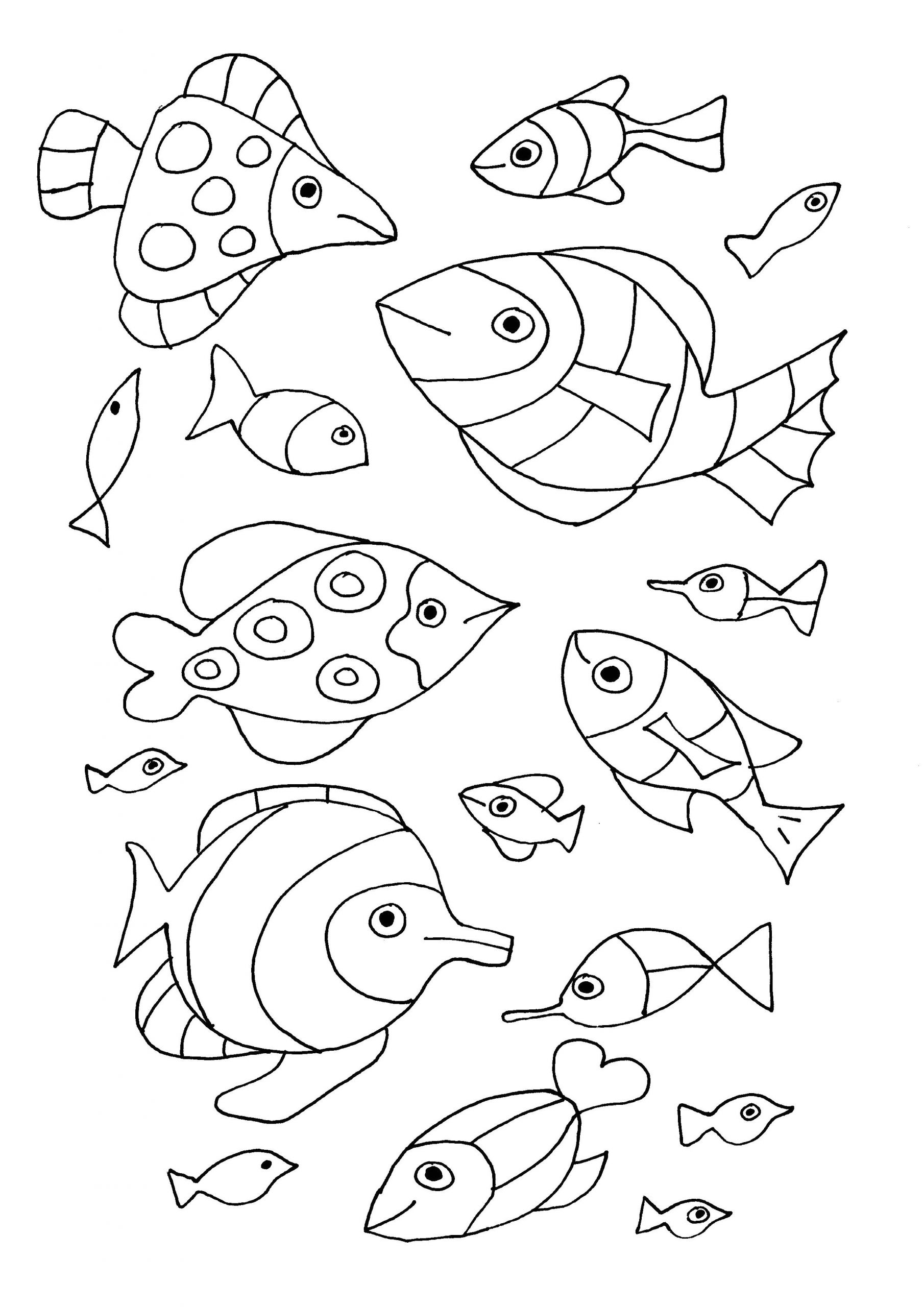 Poisson Coloriage à Imprimer Gratuit Poissons Coloriage De Poissons Coloriages Pour
