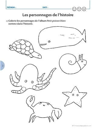 Poisson Rouge Jeux Gratuit Coloriage épinglé Par Gorce Martine Sur Alb Petit Poisson Blanc