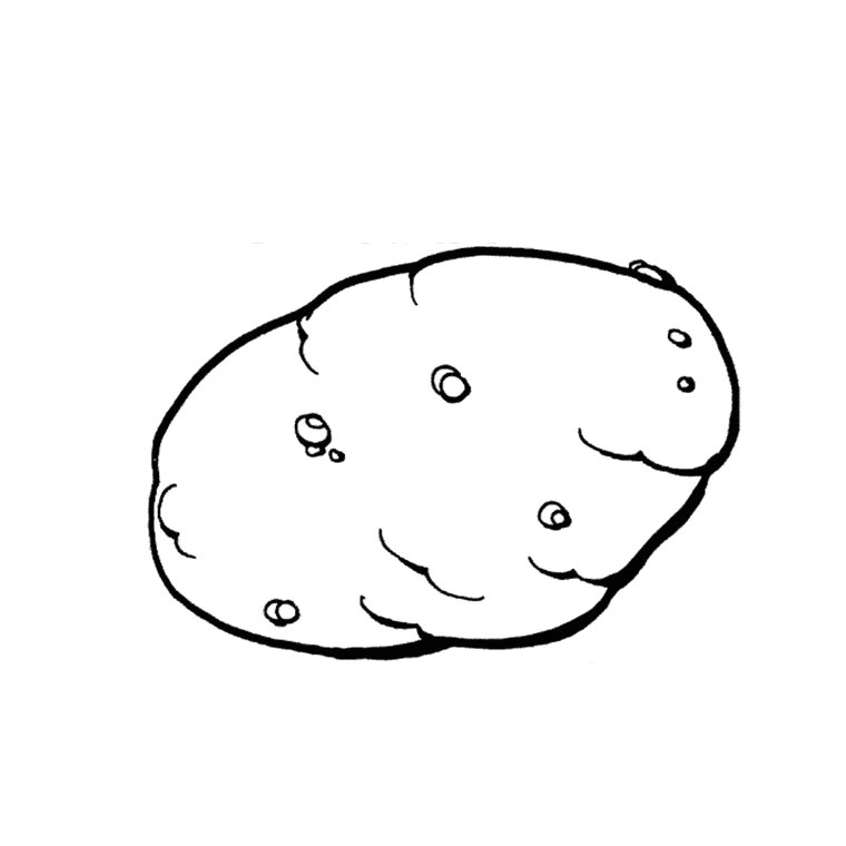 Pomme De Terre Coloriage Dessin à Colorier Pomme De Terre A Imprimer