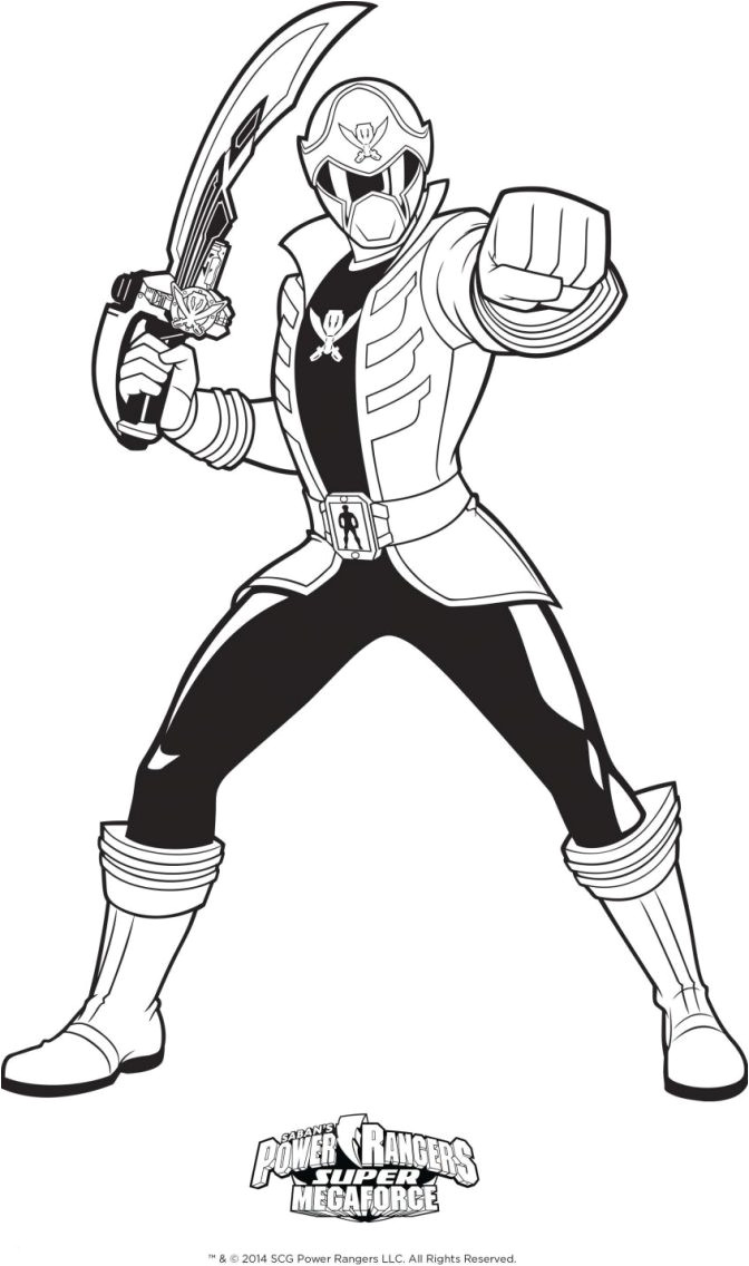 Power Rangers Ninja Steel Coloriage Coloring Page for Kids Best Mighty Morphin Powerers