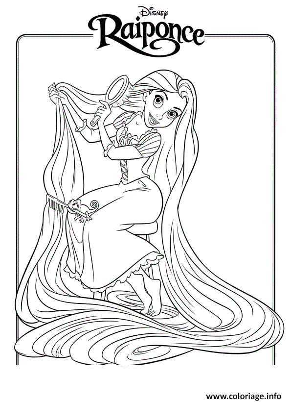 Princesse Raiponce Coloriage A Imprimer Coloriage Princesse Raiponce Coiffure Jecolorie