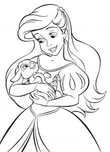 Princesse Walt Disney Coloriage Walt Disney Coloring Pages Princess Ariel