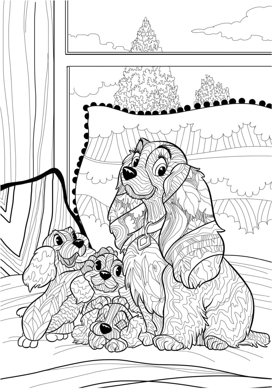 Prochaine sortie Livre Coloriage Adulte Disney Puppies