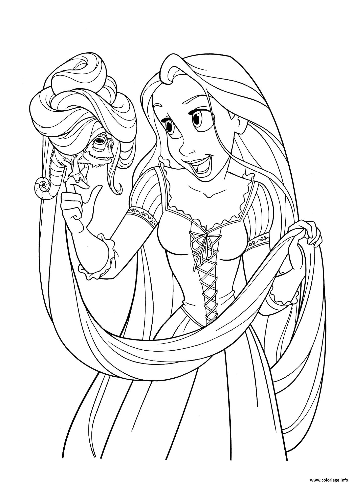 Raiponce Coloriage En Ligne Coloriage De Raiponce Génial Coloriage