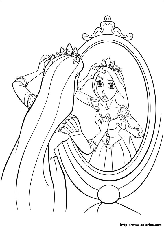 Raiponce Coloriage En Ligne Dessin De Raiponce