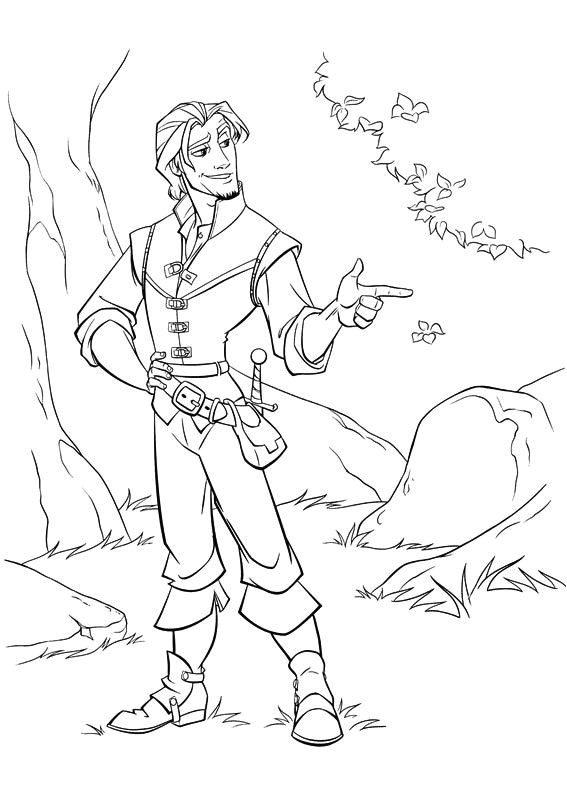 Raiponce Coloriage En Ligne Flynn L Amoureux De La Princesse Raiponce