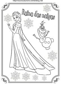 Reine De Neige Coloriage Coloriage Reine Des Neiges