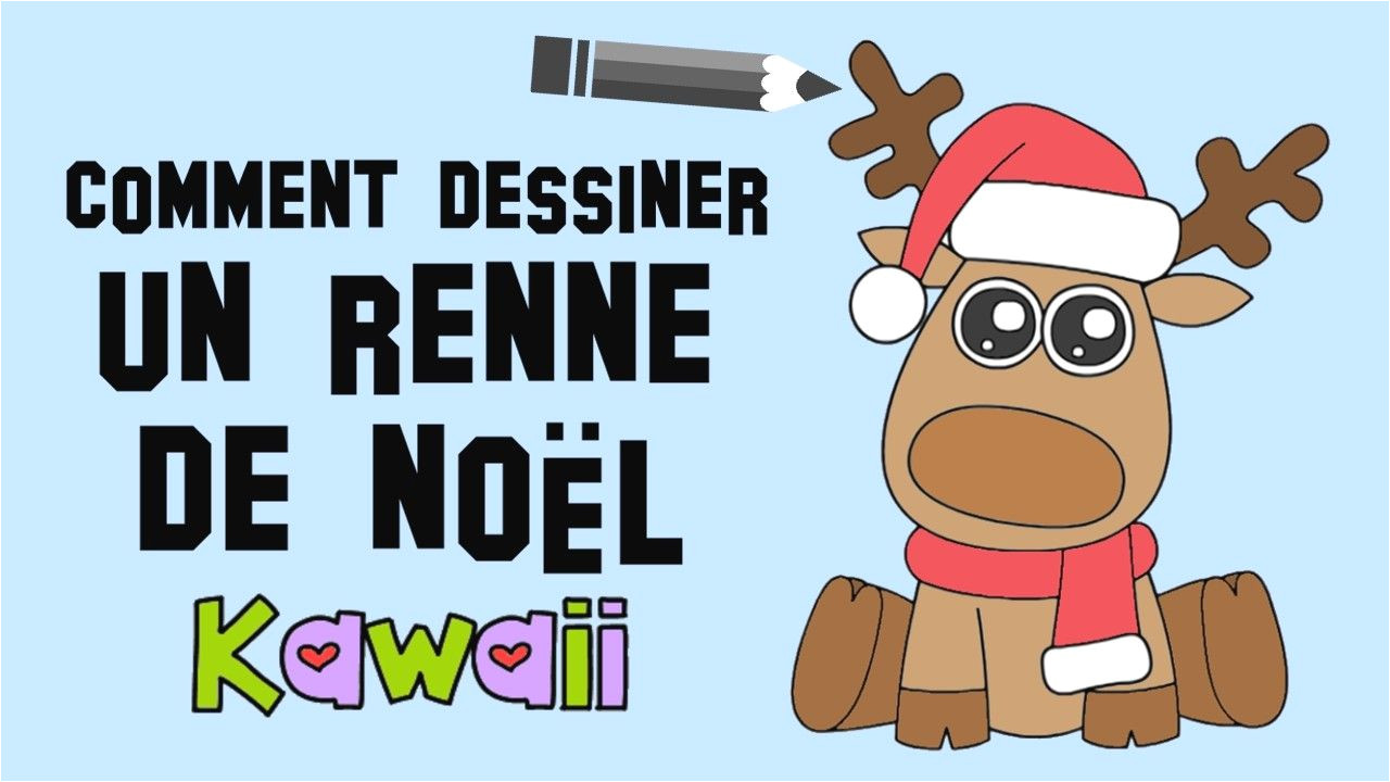 Renne De Noel Coloriage Idees De Maison Dessin De Noel Kawaii Ment Dessiner Un
