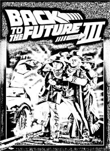 Retour Vers Le Futur Coloriage Retour Vers Le Futur 3 S Célèbres Coloriages