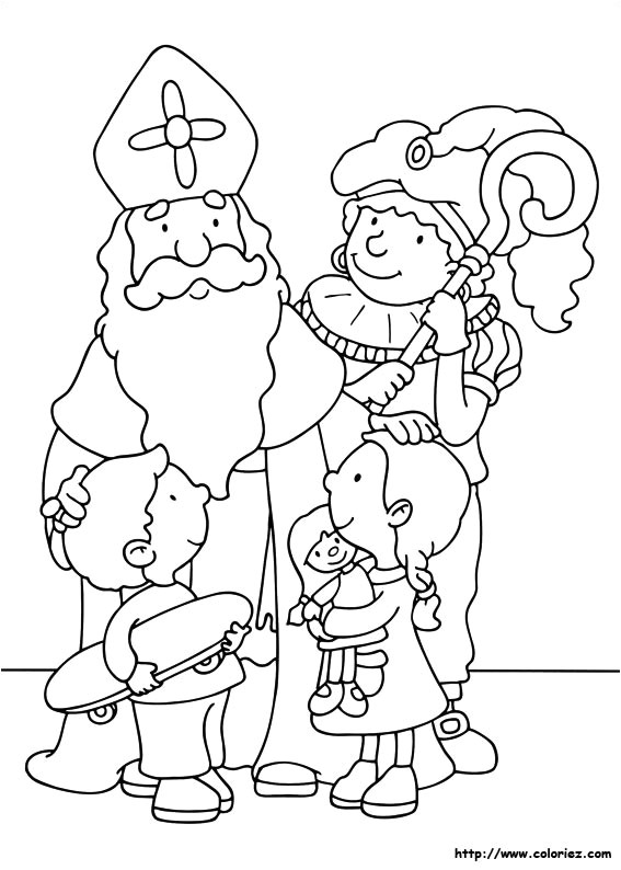 Saint Nicolas Et Père Fouettard Coloriage Coloriage Coloriage De La tournée De Saint Nicolas