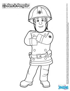 Sam Le Pompier En Coloriage Coloriage Sam Le Pompier à Pontypandy