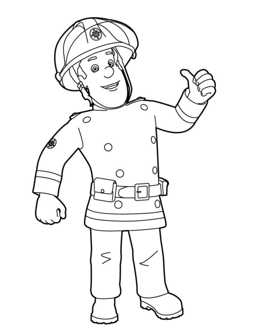 Sam Le Pompier En Coloriage Sam Le Pompier 17 Dessins Animés – Coloriages à Imprimer
