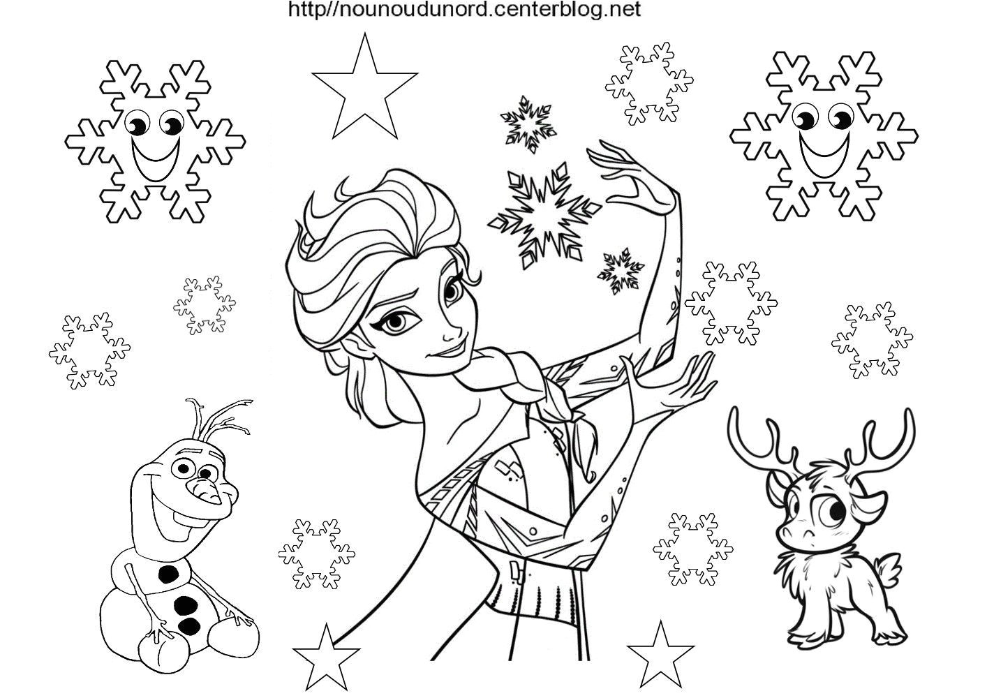 Set De Coloriage La Reine Des Neiges Coloriage Reine Des Neiges