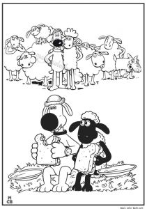 Shaun the Sheep Coloriage Shaum Sheep Free Printable Coloring Pages 44