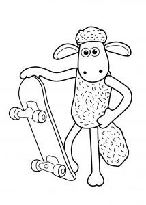 Shaun the Sheep Coloriage Shaun the Sheep Cartoon Coloring Pages for Kids Printable