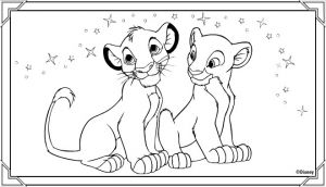 Simba Et Nala Coloriage 160 Best Baby Blanket Images