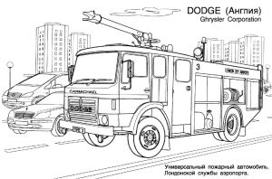 Site De Coloriage à Imprimer Gratuit Dessins Gratuits   Colorier Coloriage Camion Pompier  
