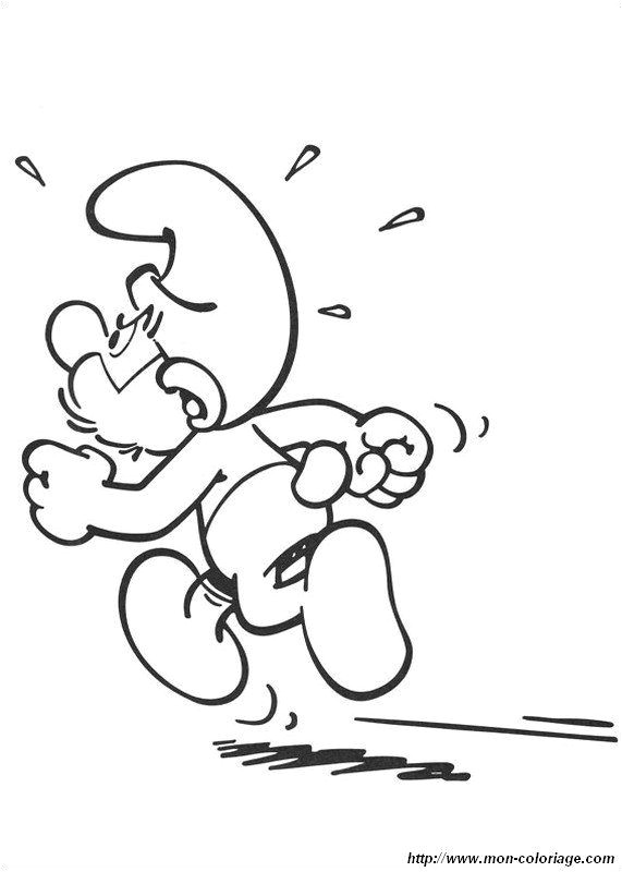 Stroumph Coloriage A Imprimer Le Grand Schtroumpf Pas Content