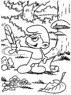 Stroumph Coloriage A Imprimer Les 230 Meilleures Images De Schtroumpf