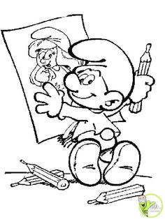 Stroumph Coloriage A Imprimer Les 230 Meilleures Images De Schtroumpf