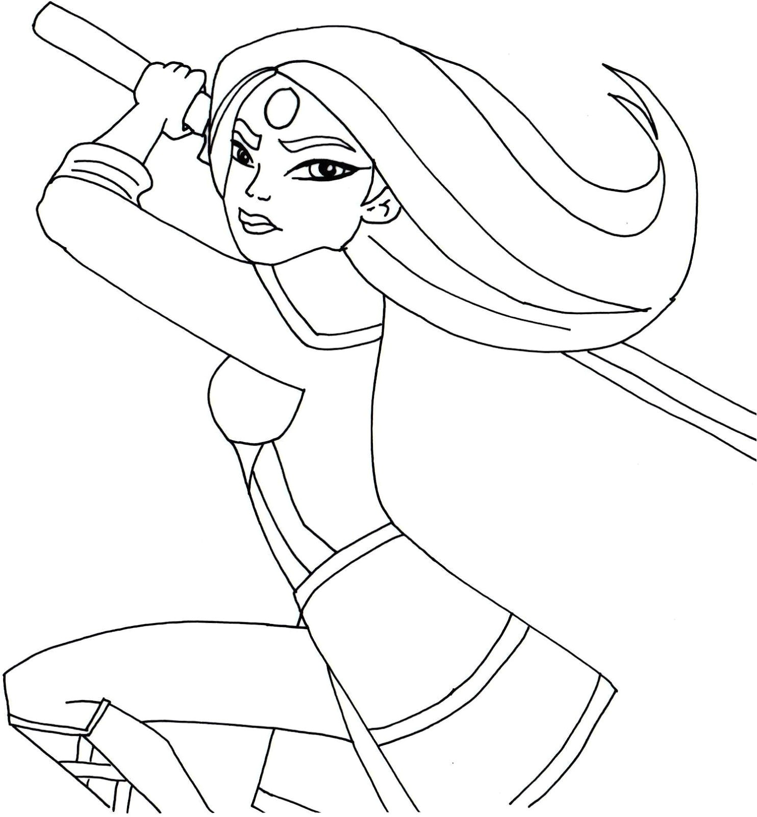 Super Hero Squad Coloriage Free Printable Super Hero High Coloring Page for Katana E