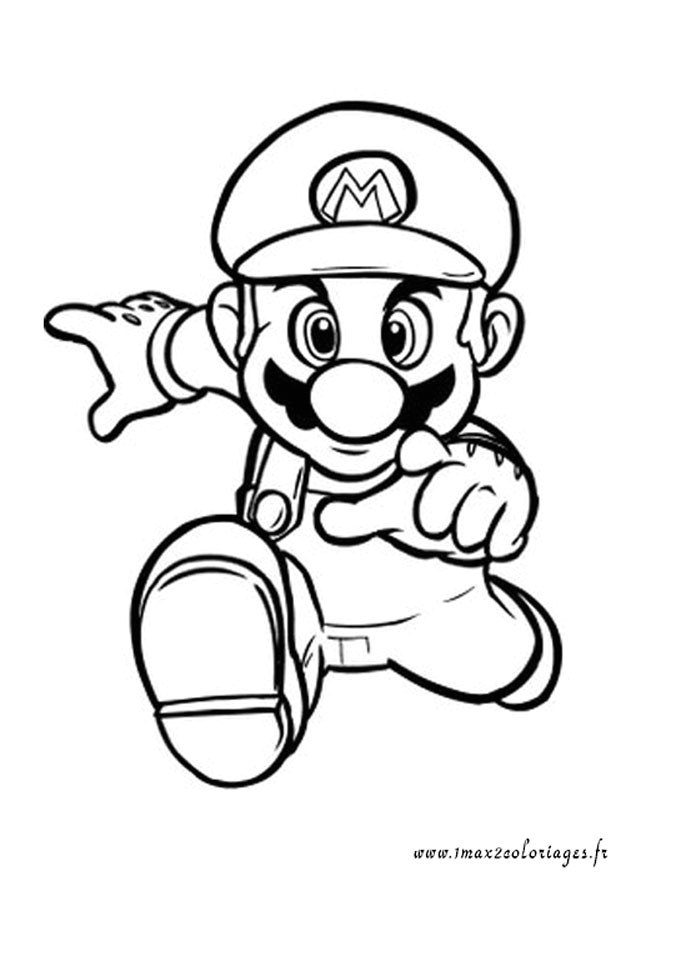 Super Mario Bros Coloriage Coloriages Super Mario Bros Super Mario Bros Court