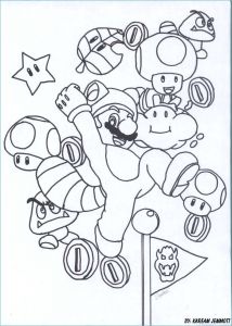 Super Mario Bros Coloriage Dessin Mario Facile Joli Coloriage Mario Bros Yoshi