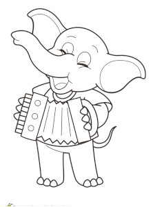 Superman Coloriage A Imprimer Coloriage D Un Instrument De Musique Un Accordéon