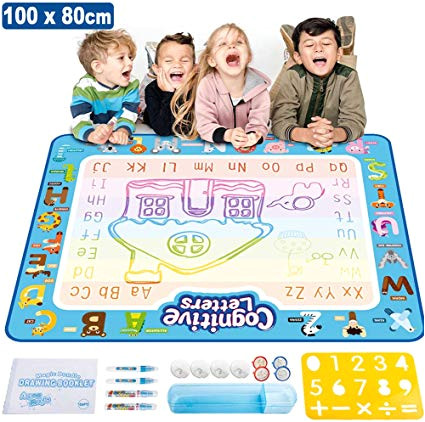 Tapis De Coloriage Aqua Magique Stillcool Tapis Aquadoodle 100 80cm Tapis De Dessin 7 Couleurs Loisir Créatif Jouets éducatifs Pour Enfants Avec Une Bo Te Joliment Emballé