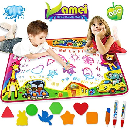 Tapis De Coloriage Aqua Magique Vamei Doodle Tapis 86 X 57 Cm Magique Multicolore Aqua
