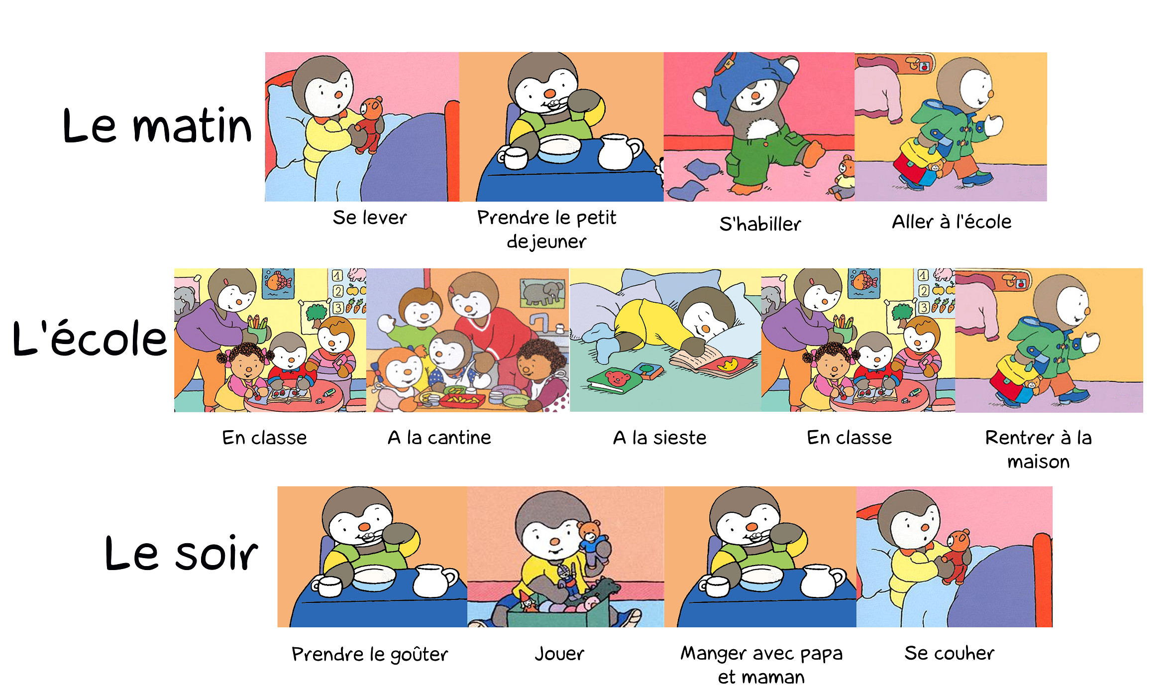 Tchoupi Et Doudou Coloriage Résultat De Recherche D Images Pour "imagier Routine