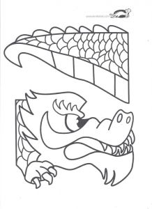 Tête De Dragon Chinois Coloriage Activites Nouvel An Chinois