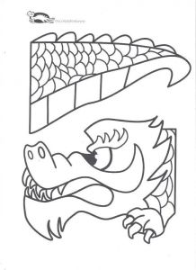 Tête De Dragon Chinois Coloriage atelier Nouvel An Chinois