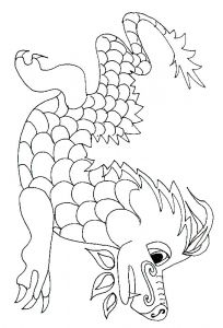 Tête De Dragon Chinois Coloriage Coloriage Dragon Chinois Coloring Pages