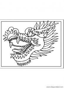 Tête De Dragon Chinois Coloriage Coloriage Tête De Dragon Chinois à Imprimer Dans Les