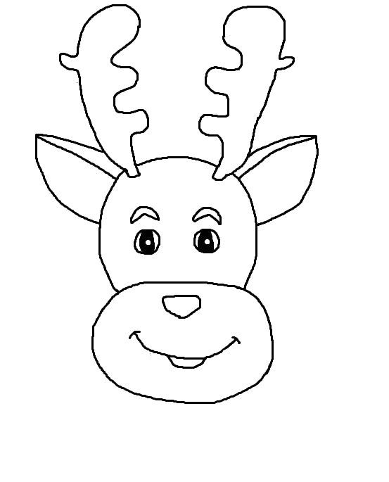 Tete De Renne Coloriage Coloriage Tete De Renne