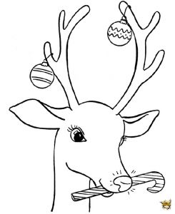 Tete De Renne Coloriage Tête De Renne Est Un Coloriage Des Animaux De Noel