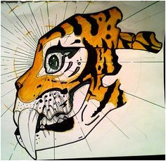 Tigre A Dent De Sabre Coloriage 38 Meilleures Images Du Tableau Mes Créa