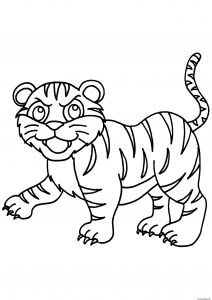 Tigre Coloriage A Imprimer Coloriage Tigre De La Famille Panthera Tigris Dessin