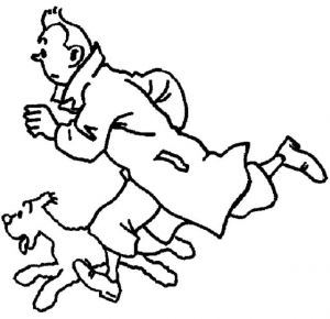 Tintin Coloriage à Imprimer Coloriage Colorier Coloriage Tintin Colorier