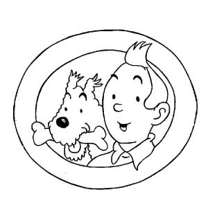 Tintin Coloriage à Imprimer Tintin Dessins Animés – Coloriages à Imprimer