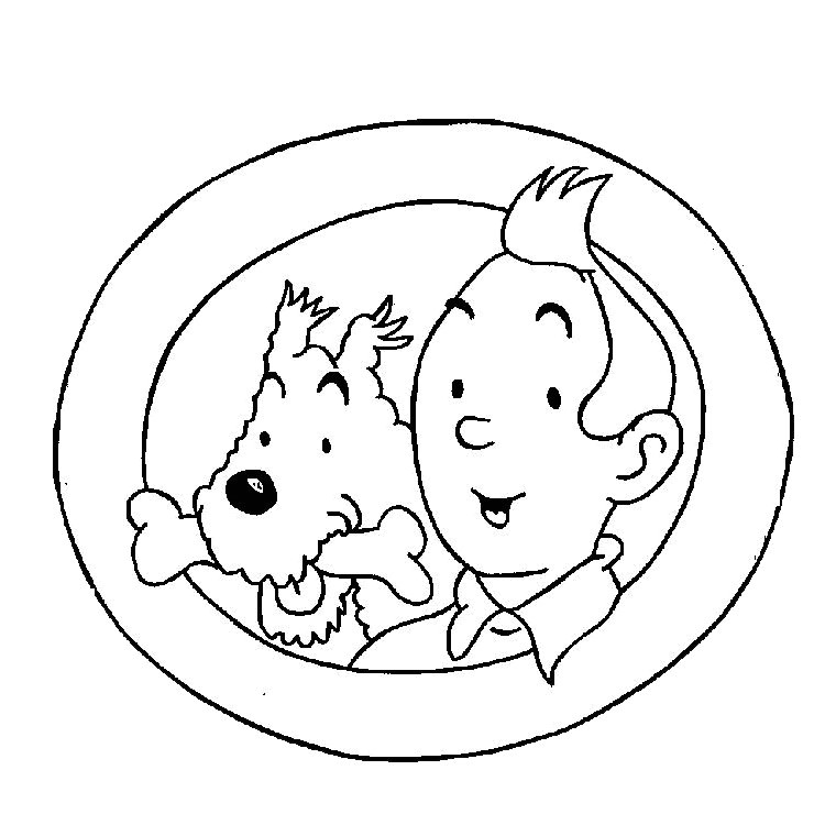 Tintin Coloriage à Imprimer Tintin Dessins Animés – Coloriages à Imprimer