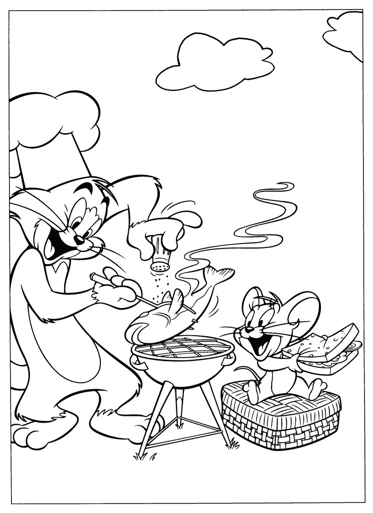 Tom Et Jerry Coloriage Gratuit A Imprimer Free Printable tom and Jerry Coloring Pages for Kids