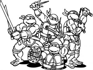 Tortue Ninja Coloriage à Imprimer Coloriage Les tortues Ninja à Imprimer Et Colorier