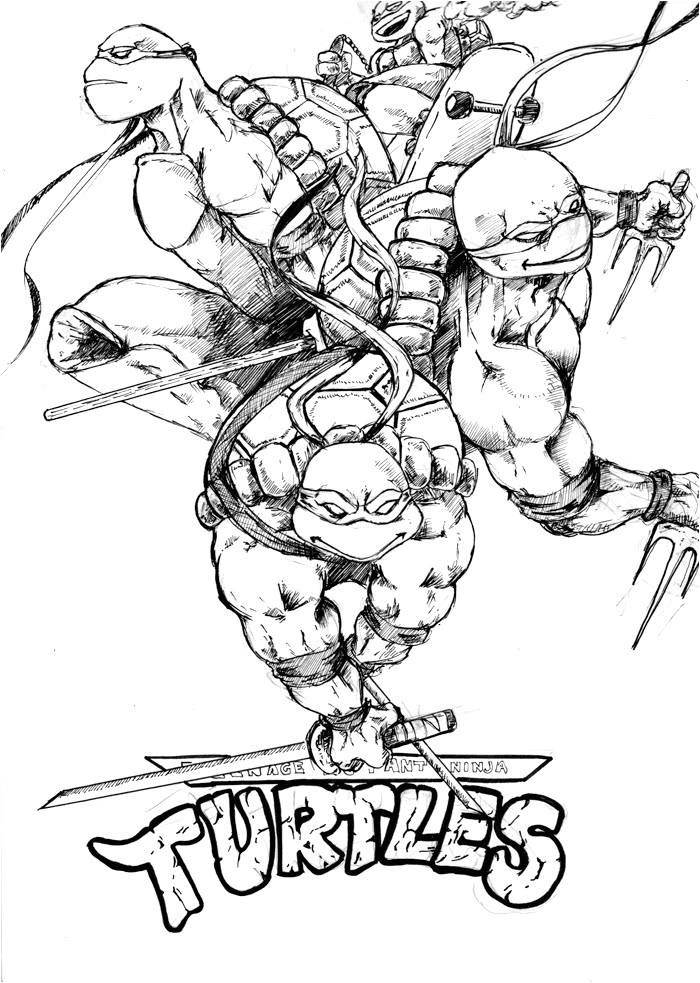 Tortue Ninja Coloriage à Imprimer tortues Ninja 156 Super Héros – Coloriages à Imprimer